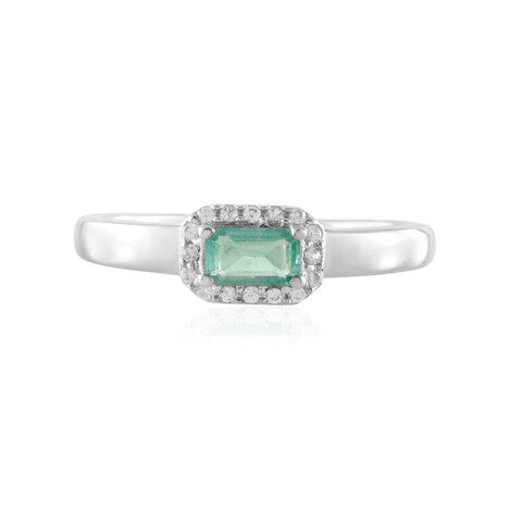 Anello in argento con Smeraldo Russo