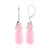 Pink Quartz Silver Earrings