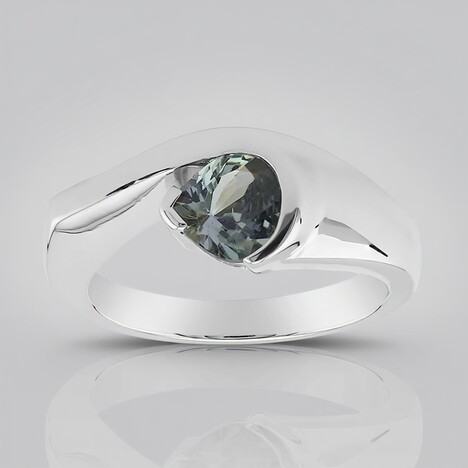 Anello in argento con Tanzanite (non riscaldata) (Pallanova)
