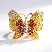 Zilveren ring met Madeira citrienstenen (Gems en Vogue)