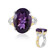Anillo en plata con Amatista (Gems en Vogue)