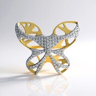 Pendentif en argent et Zircon (Ornaments by de Melo)