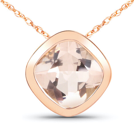 Collar en oro con Morganita