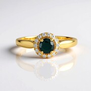 Anillo en plata con Grandidierita