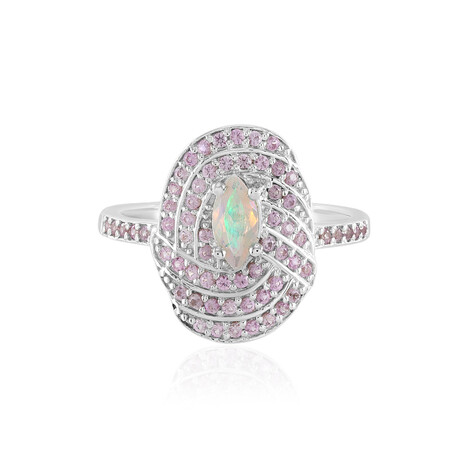 Anillo en plata con Ópalo de Welo