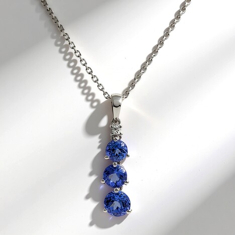 Collana in oro con Tanzanite AAA (CIRARI)