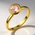 Anello in argento con Quarzo Rosa