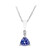 Collana in oro con Tanzanite AAA
