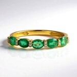 Anello in oro con Smeraldo Zambia AAA (CIRARI)