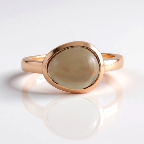 Anello in argento con Quarzo Fumè (Adela Silber)