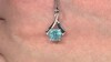 Pendentif en argent et Apatite bleue (Pallanova)