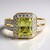 Anello placcato in oro giallo con Zultanite