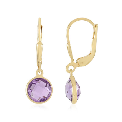 Lavendel-Amethyst-Silberohrringe