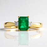 Bague en or et Emeraude de Colombie (CIRARI)