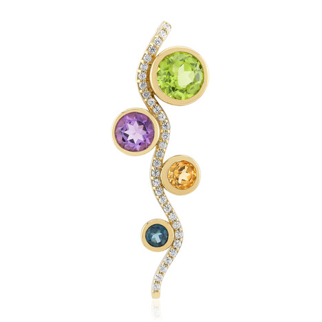 9K Jilin Peridot Gold Pendant (de Melo Gold)
