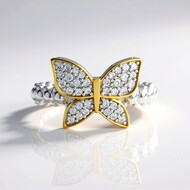Anillo en plata con Zircón (Dallas Prince Designs)