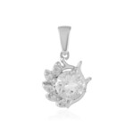 Colgante en plata con Topacio blanco