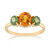 9K Ban Ka Cha Orange Sapphire Gold Ring