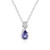 Tanzanite Silver Necklace