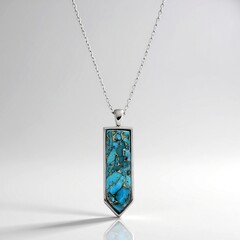 Collana in argento con Mosaico turchese