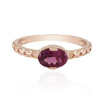 Anello in argento con Granato Magenta