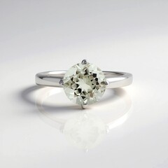 Anello in argento con Ametista Verde