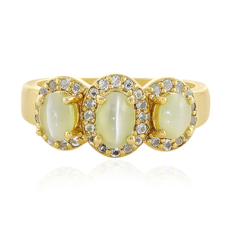 Anello in argento con Crisoberillo Occhio di Gatto