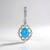 Ciondolo in argento con Opale Blu dell'Etiopia