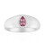 Brazilian Pink Tourmaline Silver Ring (Pallanova)