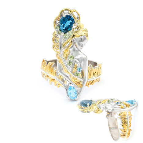 Edelstein-Silberring (Gems en Vogue)