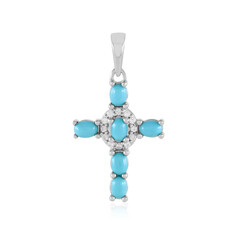Colgante en plata con Turquesa bella durmiente (Faszination Türkis)