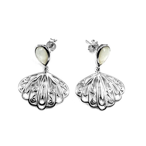 Pendientes en plata con Nácar