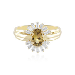 Bague en or et Tanzanite jaune non chauffée  (Adela Gold)