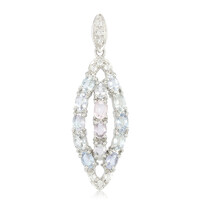 Pendentif en argent et Tourmaline cuprifère