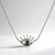 Collana in argento con Diopside Russo