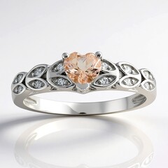 Anello in argento con Morganite