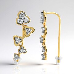 Orecchini in oro con Diamante SI1 (G) (Annette)