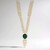 Collier en argent et Malachite (Ornaments by de Melo)