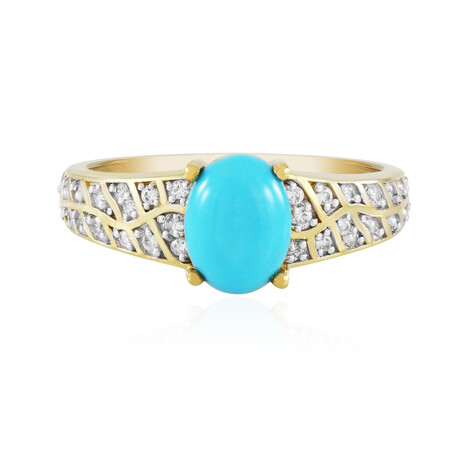 Sleeping Beauty Turquoise Silver Ring (Faszination Türkis)