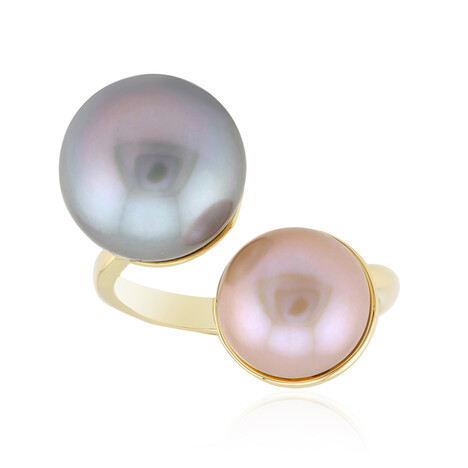 Zilveren ring met een Zilveren zoetwater kweekparel (TPC)