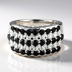 Anello in argento con Spinello Nero