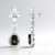 Orecchini in argento con Moldavite