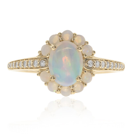 Gouden ring met een AAA Welo-opaal (CIRARI)