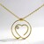 Collana placcata in oro con Zaffiro Bianco