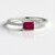 Anello in argento con Rubino del Madagascar