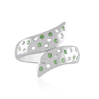 Bague en argent et Tsavorite de Tanzanie (de Melo)