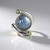 Anello in argento con Labradorite Verde Maniry (KM by Juwelo)