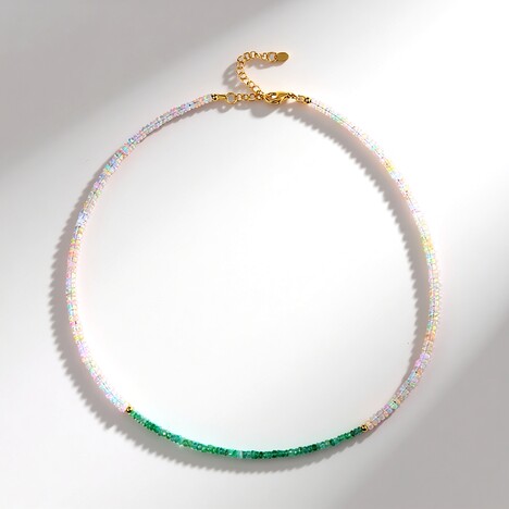 Collana in argento con Smeraldo Zambia