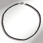 Collana in argento con Spinello Nero