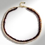 Collana in argento con Granato Mozambico